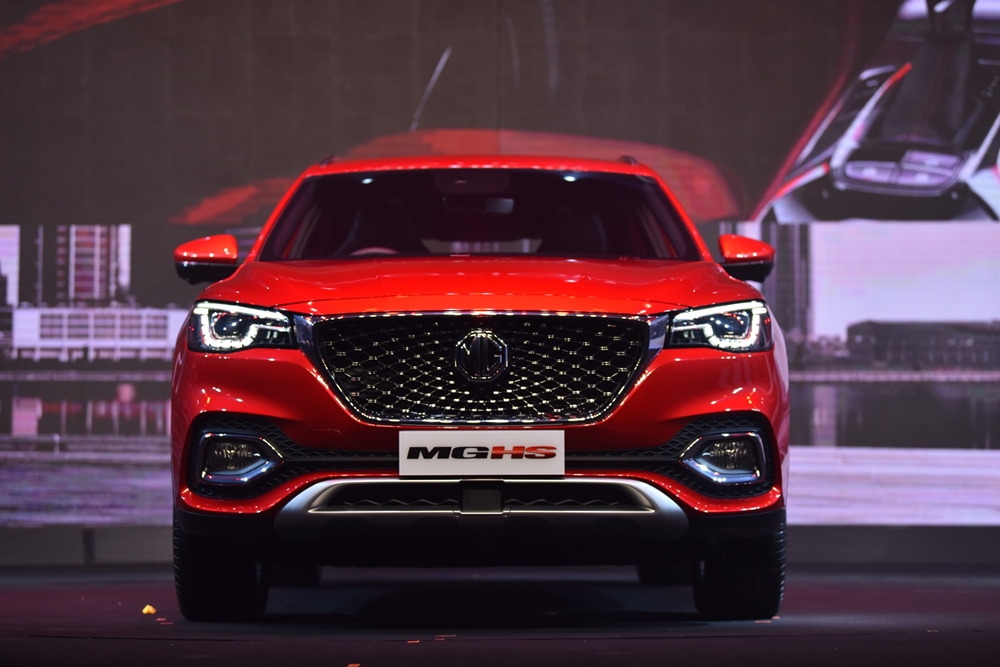 MG HS · 2021 · Красный, заводской внешний вид