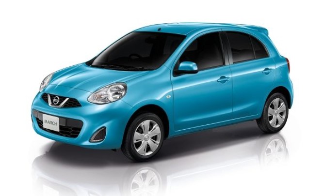 Nissan March · 2020 · Синий, заводской внешний вид